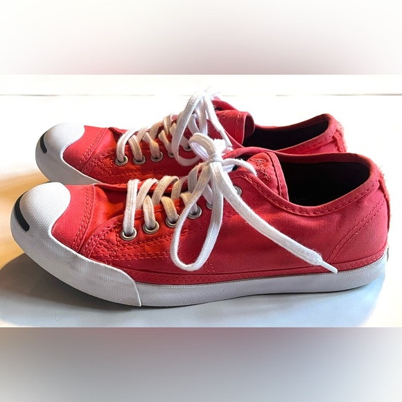 Converse Jack Purcell Canvas Low Top Coral Unisex Sneakers Women’s 6 / Men’s 4 - Picture 3 of 12